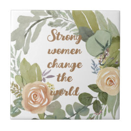 Stora kvinnor förändrar jämställdheten i den åtton kakelplatta