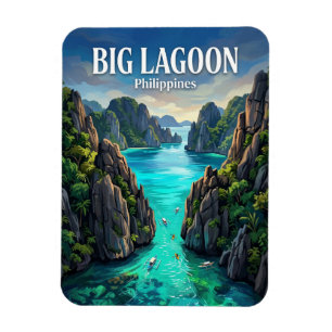 Stora lagunen Filippinerna Magnet