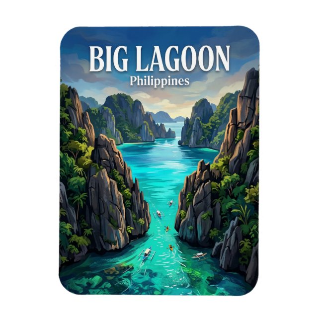 Stora lagunen Filippinerna Magnet (Vertikal)