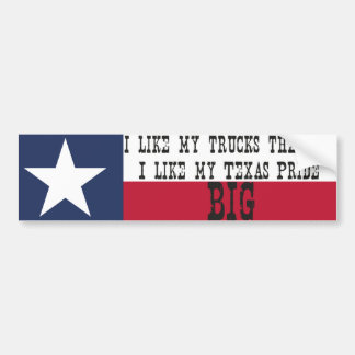Stora lastbilar - stor Texas pride Bildekal