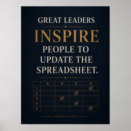 Stora ledare inspirerar människor att uppdatera ka poster