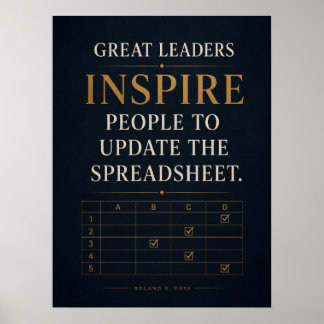Stora ledare inspirerar människor att uppdatera ka poster