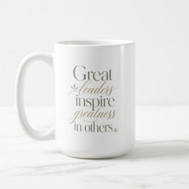 Stora ledare inspirerar storhet hos andra kaffemugg
