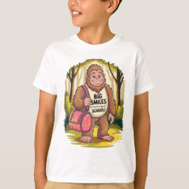 Stora Leenden Första Skoldagen Bigfoot Barn T Shirt