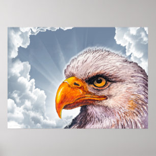 Stora mäktiga Örn Poster hopp för Amerika