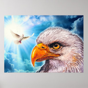 Stora mäktiga Örn Poster hopp för Amerika