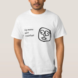 Stora mammor önskar frukostutslagsplatsen tee shirt