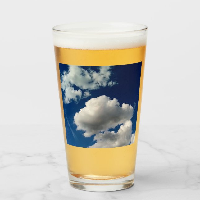 Stora mjuka moln glaskopp (Framsida fylld)