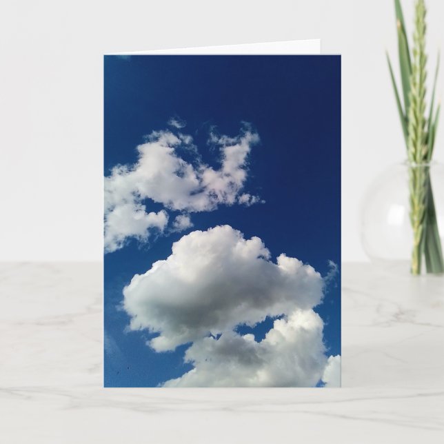 Stora mjuka moln kort (Framsida)