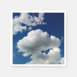 Stora mjuka moln pappersservett