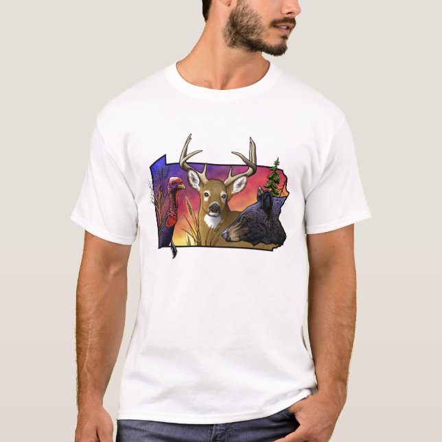 Stora modiga djur för PA T-shirt (Framsida)