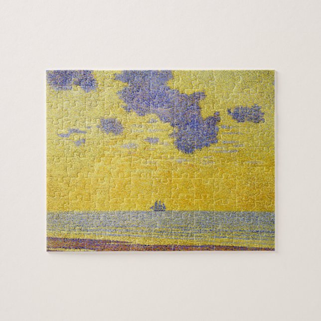 Stora moln (Gult Himlar) (Elegant liggande) Pussel (Horisontell)