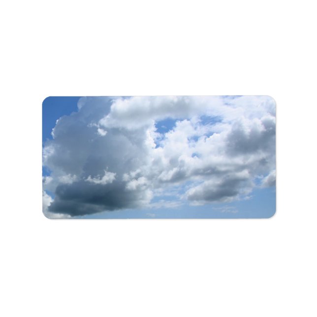 Stora moln l adressetikett (Framsidan)