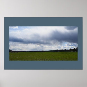 Stora moln liggande Poster