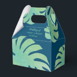 Stora Monstera blad Grönska Botanisk Bröllop Presentaskar<br><div class="desc">Favoritlåda för Bröllop - Gäst godis/presenter Hawaii-tema Tropisk Handritad Original Konst</div>