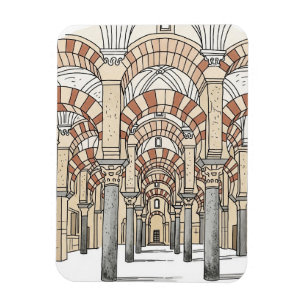 Stora moskén i Cordoba Spanien Resa Magnet