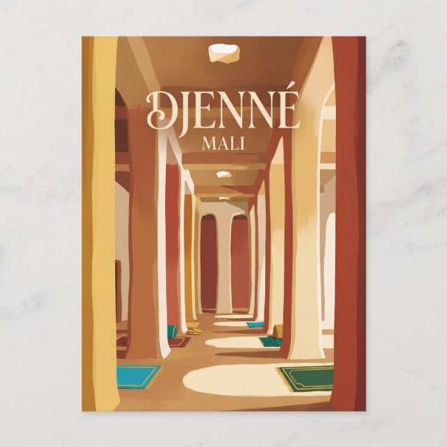 Stora moskén i Djenné Mali Vykort (Framsida)