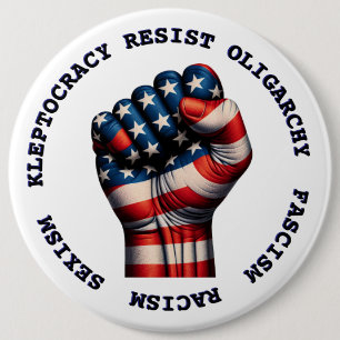 Stora motsträviga politiska demokratiska antitrump knapp