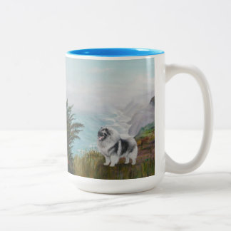 Stora mugg med Keeshond