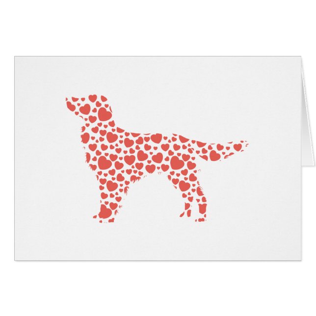 Stora Munsterlander Hälsningskort (Framsidan Horizontal)