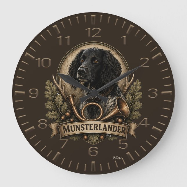 Stora Münsterländer (logotyp) Stor Klocka (Framsida)