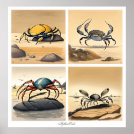 Stora mytiska krabbor Poster