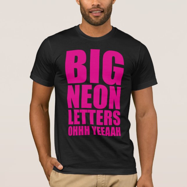 Stora neonbrev tee (Framsida)