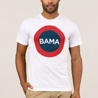 Stora Obama röd, vit- och blåttutslagsplats T Shirt