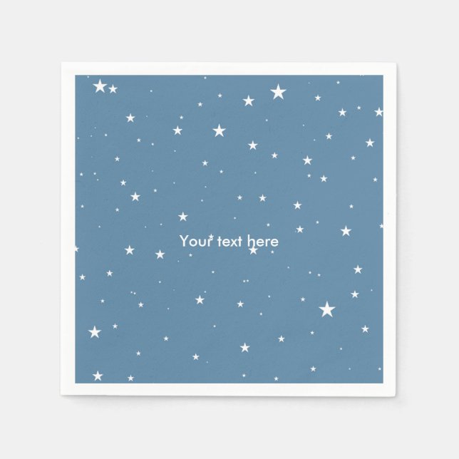 Stora och små stjärnor - kelestial babykuggor pappersservett (Framsidan)