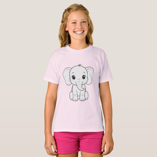 Stora öron, ännu större hjärta t shirt (Hel framsida)