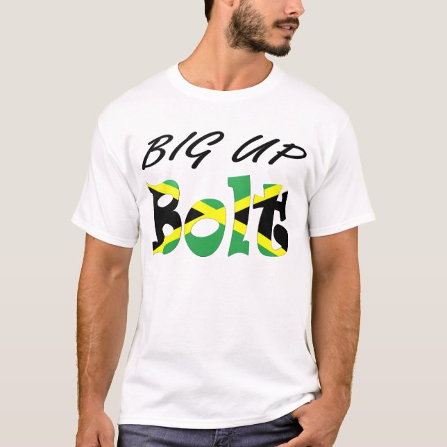 Stora övre kasta i sig den jamaikanska tee shirt (Framsida)