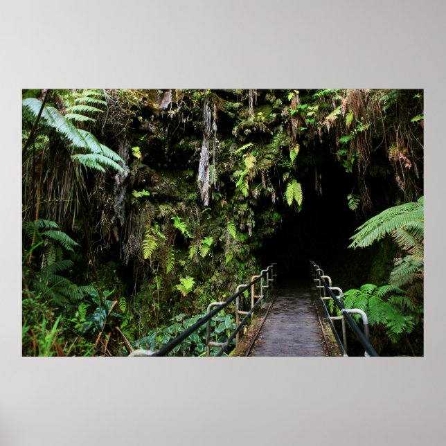 Stora övulkanen i lavatuber poster (Framsidan)