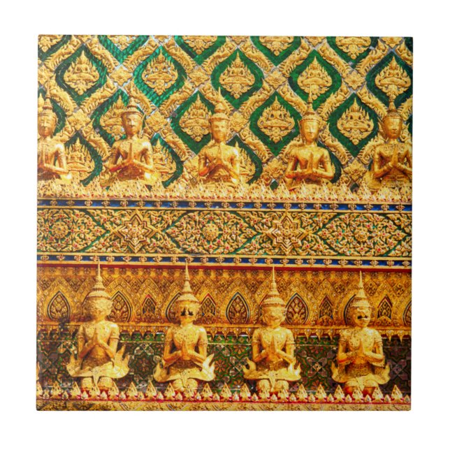 Stora palatset i Bangkok, Thailand Kakelplatta (Framsidan)