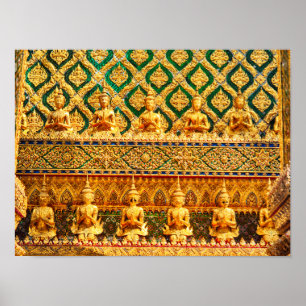 Stora palatset i Bangkok, Thailand Poster
