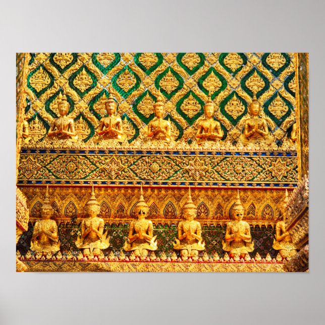 Stora palatset i Bangkok, Thailand Poster (Framsidan)