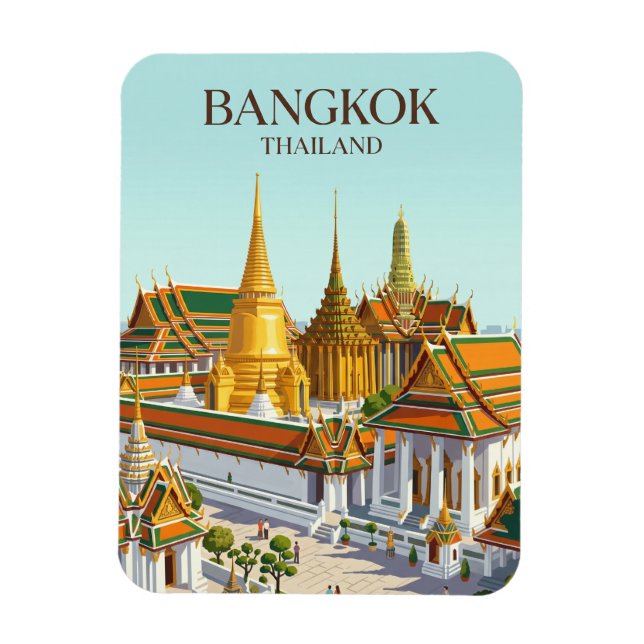 Stora palatset Thailand Magnet (Vertikal)