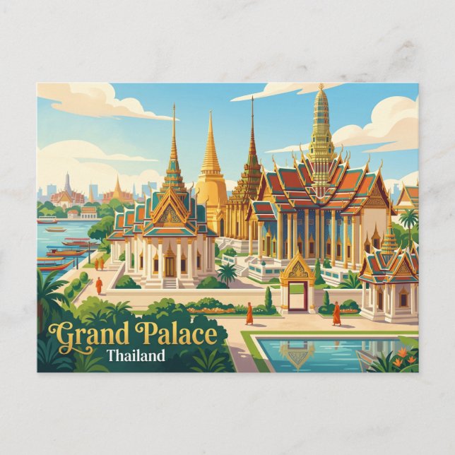 Stora palatset Thailand Vykort (Framsida)