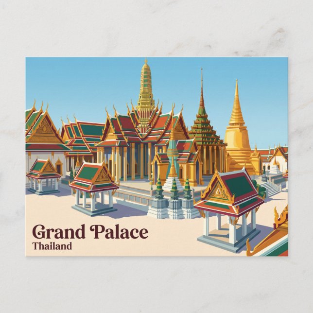 Stora palatset Thailand Vykort (Framsida)