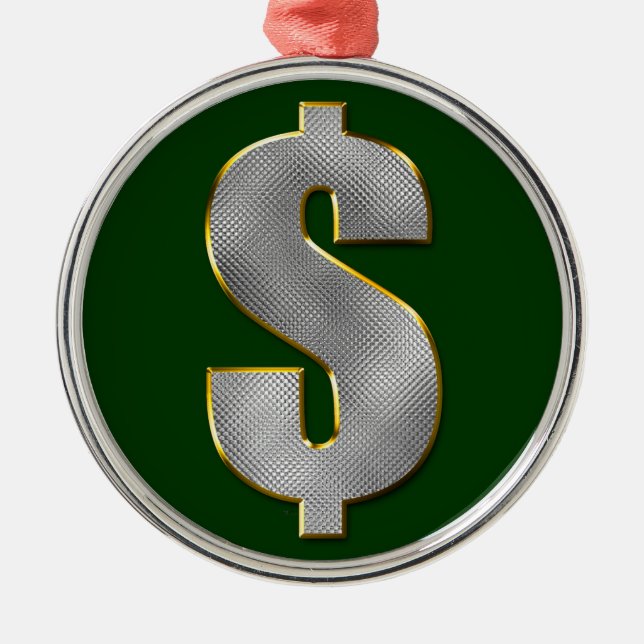 Stora pengar julgransprydnad metall (Framsidan)