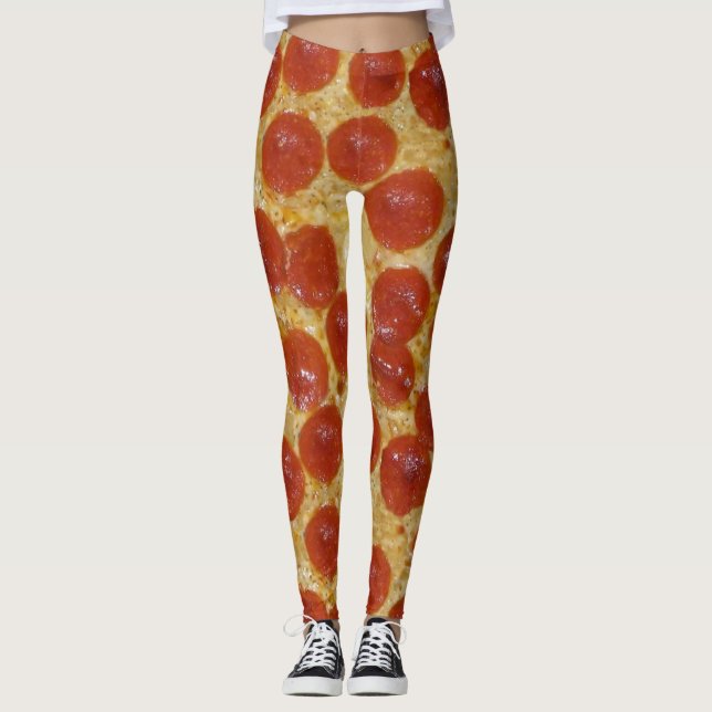 Stora pepperonipizzabagar leggings (Framsida)