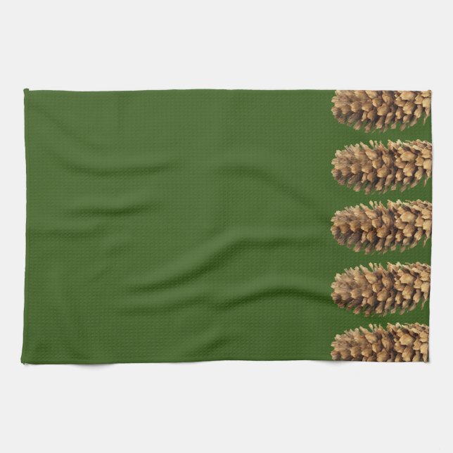 Stora Pinecones Kökshandduk (Horisontell)