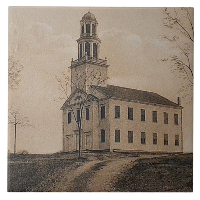 Stora plattan i Congregational Church Kakelplatta (Framsidan)
