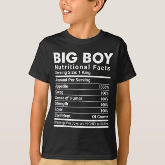 Stora pojke näringsfakta swag självsäkra män  t shirt