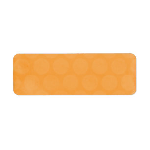 STORA POPSICLE ORANGE SOMMER POLKADOTS CIRCLES POL RETURADRESS ETIKETT