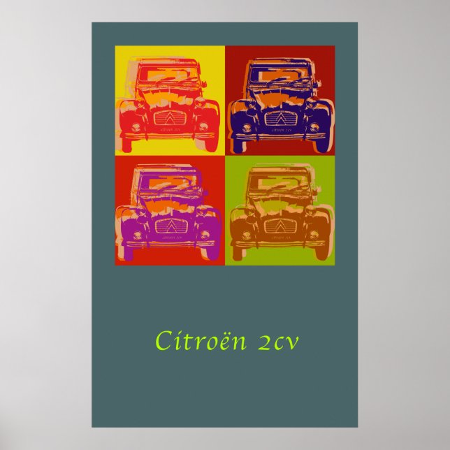 Stora poster av Citroen 2CV (Framsidan)