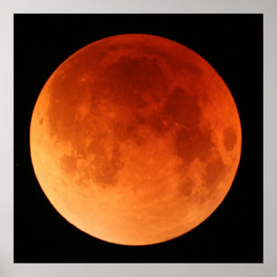 Stora poster av Lunar Eclipse red måne 2011