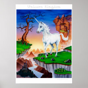 Stora poster fantasykonst magic Unicorn