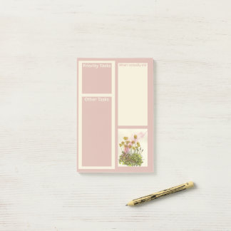 Stora poster med Gult poppies Post-it Block