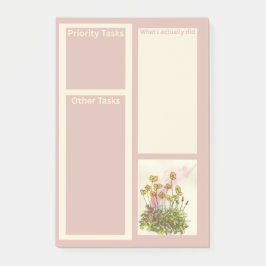 Stora poster med Gult poppies Post-it Block