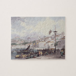Stora Pria, Macao, c.1850 (färglithoen) Pussel